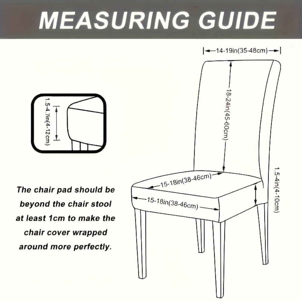 Dining Chair Covers Stretch Velvet Washable Removable Slipcovers Set of 4 or 6 for Kitchen Home Hotel Banquet ¡ª Elastic Band Silver Fox Velvet 200GSM