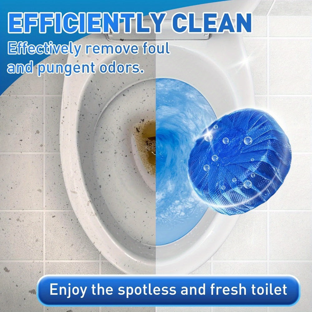 Toilet Bowl Cleaner Tablets Automatic Long-Lasting Deodorizing for Tough Stains Low Odor Safe for Plastic Surfaces Keeps Toilet Fresh Hygienic Blue Pink Multi-Color 20 Pack or 40 Pack