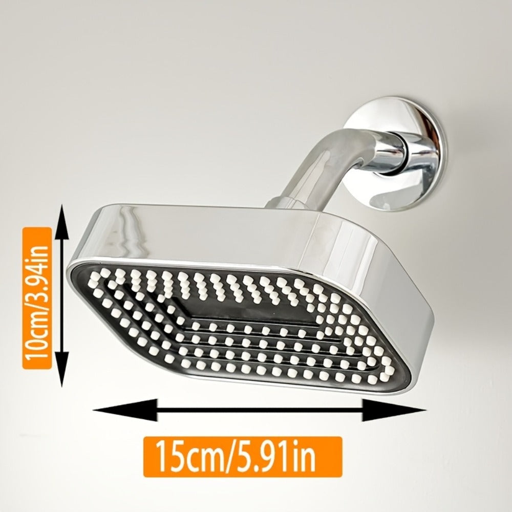 2-in-1 High Pressure Handheld Shower Head Set with Rain Showerhead ¨C Long Hose T-Valve ABS Wall Mount Bathroom Upgrade