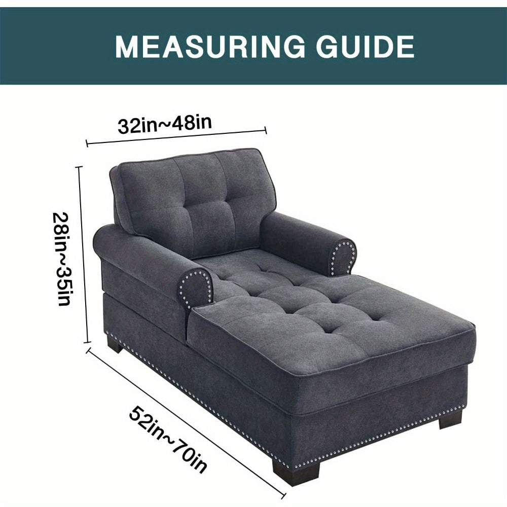 Chaise Lounge Cover Stretch Slipcover Jacquard Fabric Chair Sofa Protector for Living Room Bedroom Machine Washable Multi-Color
