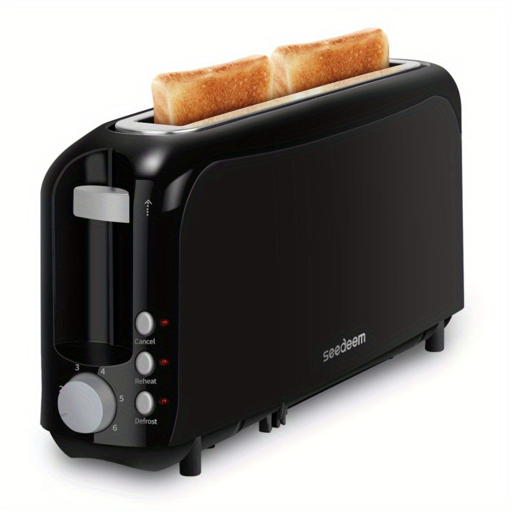 2-Slice Toaster ¨C 6 Shade Settings, Cancel, Reheat & Defrost Functions, Removable Crumb Tray, 750W Compact Design for Bread, Waffles & Bagels, Available in Red, White, Black, Yellow, Pink & Blue