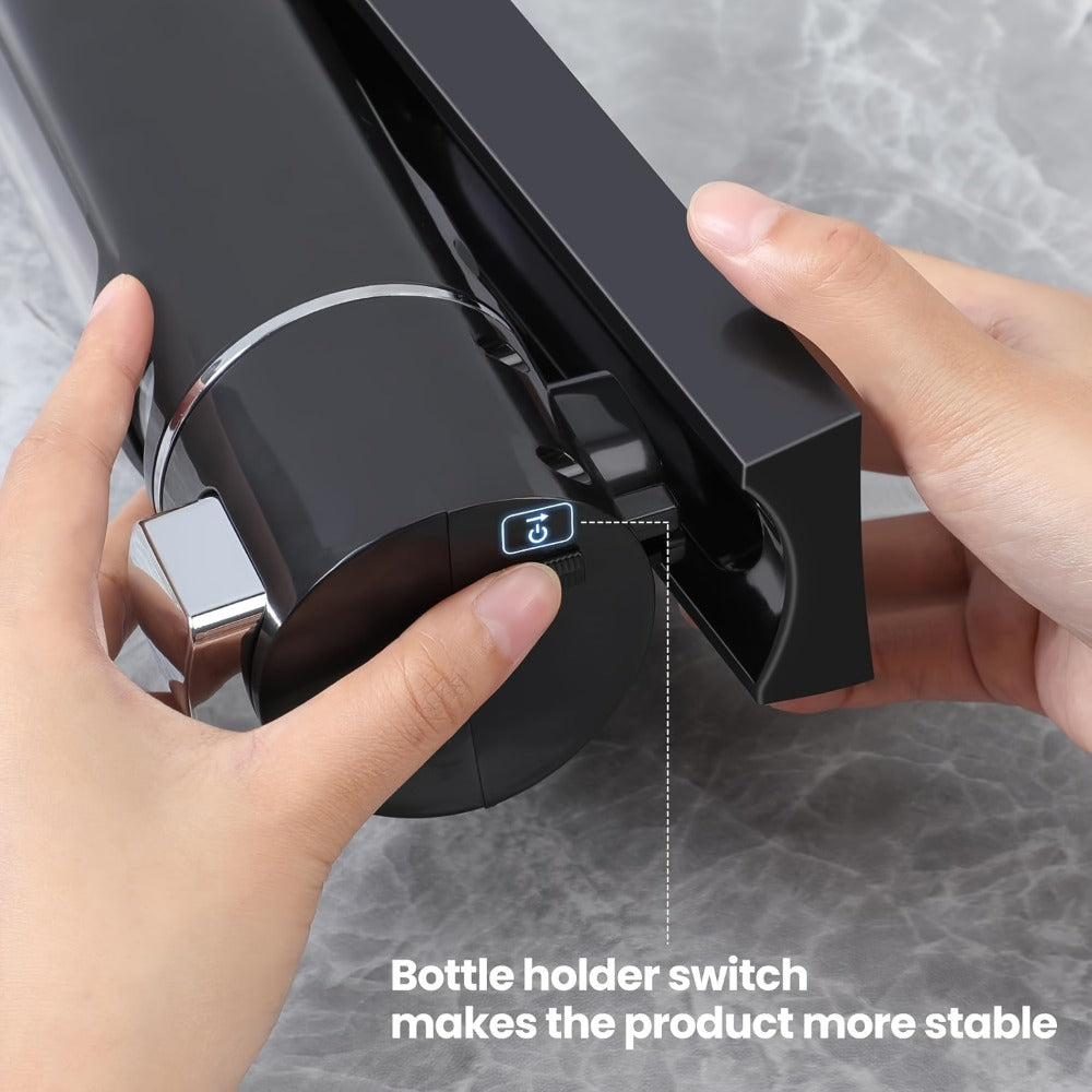 Wall-Mounted Soap Dispenser 53oz Large Capacity ¨C No-Drill Manual Press Pump for Shower Gel Shampoo Lotion Bathroom Kitchen