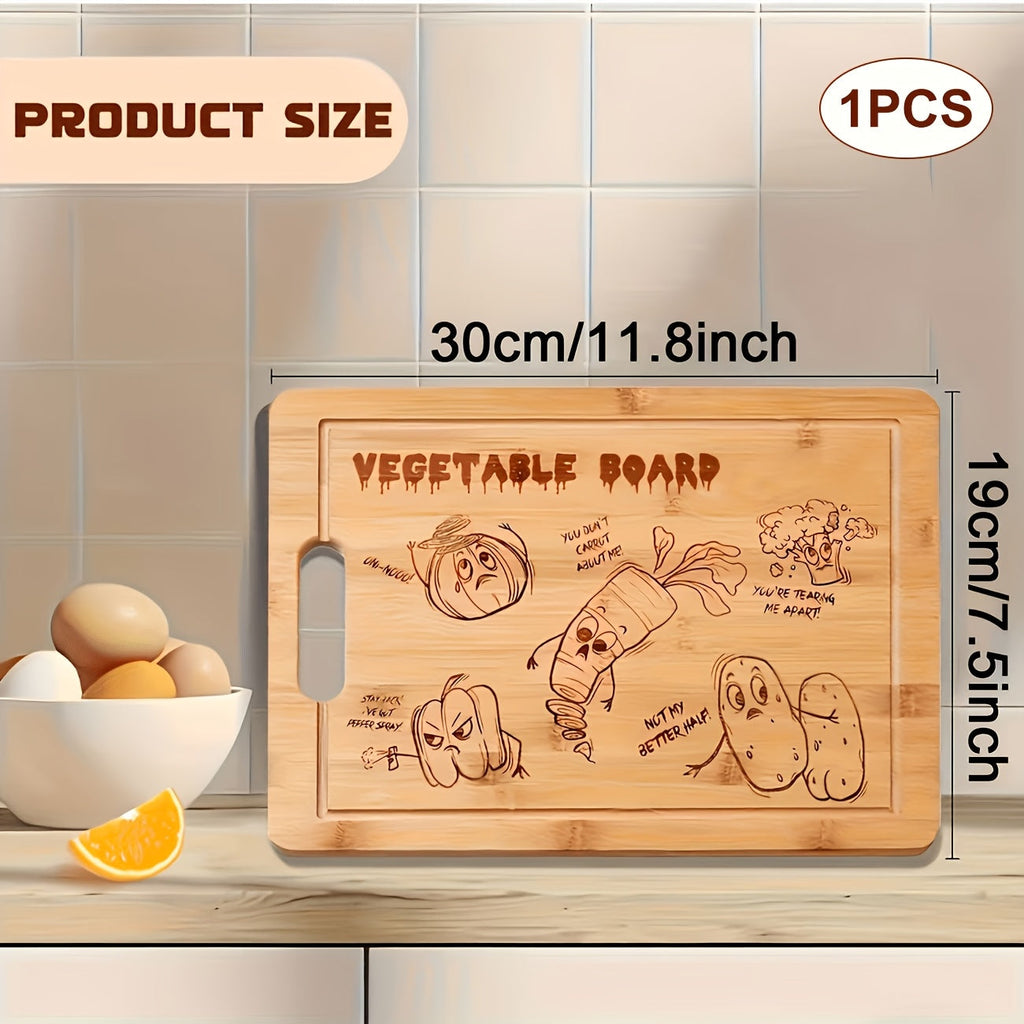 Bamboo Cutting Board Set for Kitchen ¨C Food-Safe Cheese Platter & Charcuterie Board for Meat, Cheese, Bread, Vegetables & Fruits, Perfect Home Kitchen Gadget or Housewarming Gift, 1pc or 7pcs Set