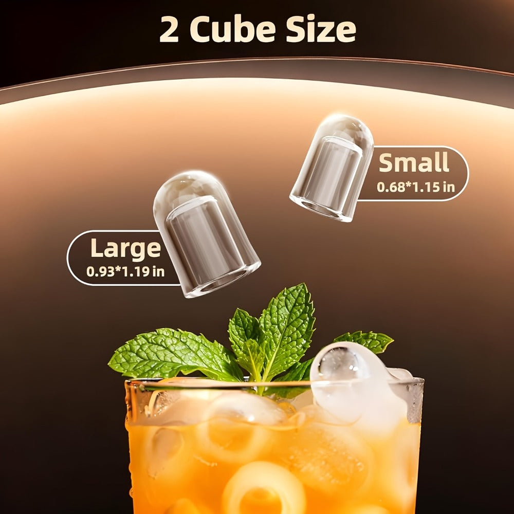 Countertop Ice Maker ¨C 26 Lbs in 24 Hours, Selectable Ice Size, Internal Lighting, Self-Cleaning Portable Ice Machine with Basket & Scoop, Compact Design for Home, Kitchen & Office Use