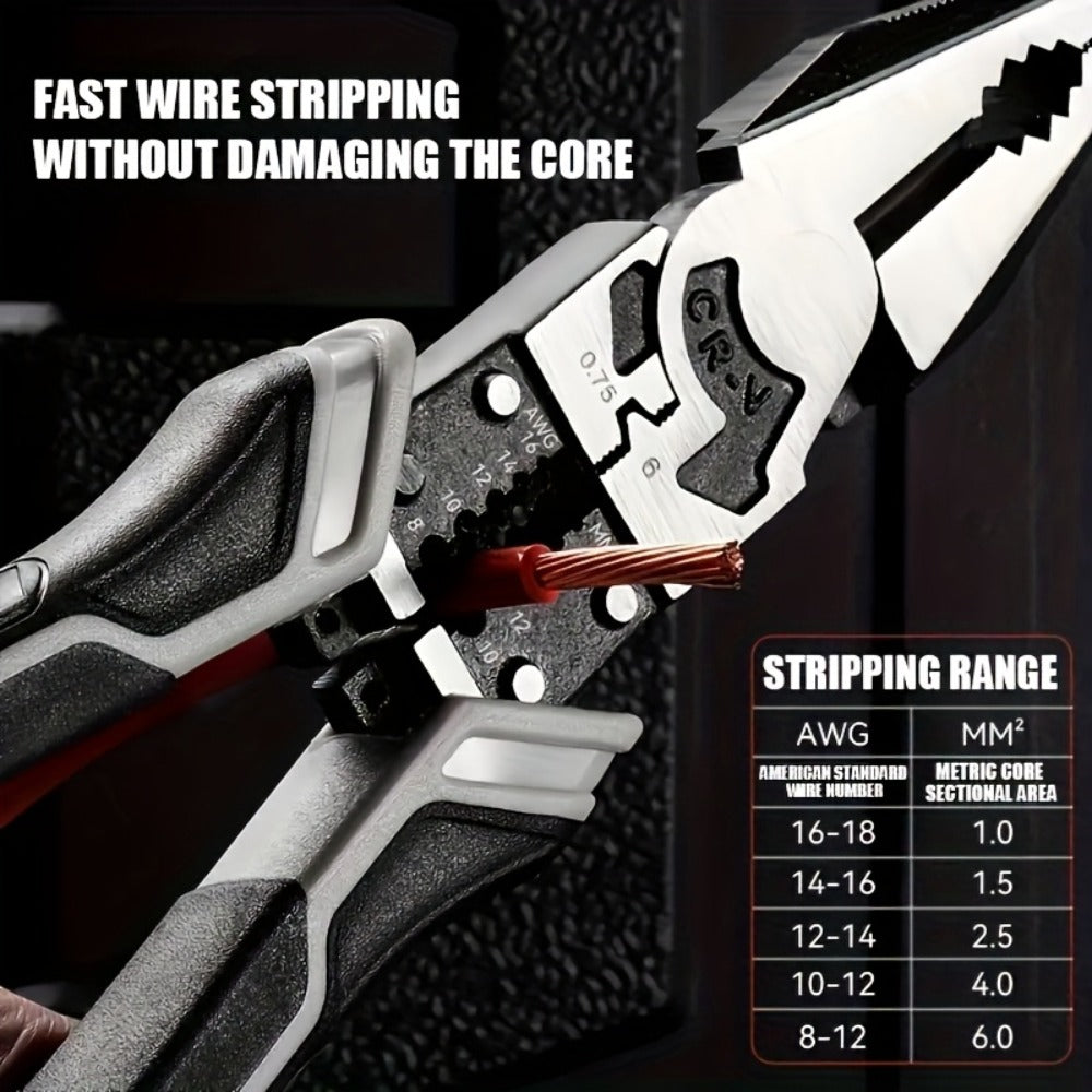 3pcs Pliers Set Diagonal Pliers Needle Nose Pliers Wire Cutter Multifunctional Electrician Hand Tools Heavy Duty Hardware Tool Kit