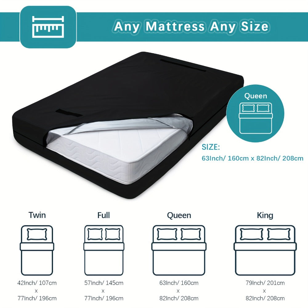 Mattress Bag for Moving Heavy Duty - Reusable Mattress Storage Cover with Handles & Zipper, Waterproof Mattress Protector for Twin Full Queen King Moving Supplies