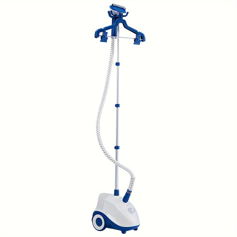 Garment Steamer Hanging Iron Machine 1500W, Vertical Steam Iron with 1.8L Large Water Tank, 60 Min Continuous Steam, 45s Fast Heat-Up, Roll Wheels, Adjustable Handheld Steamer for Clothes Home Commercial