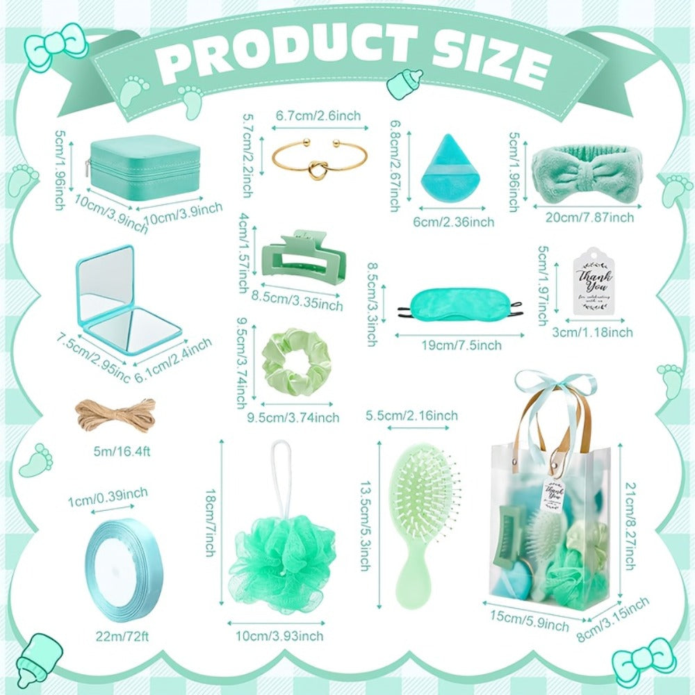 Party Favor Set for Women 74pcs ¨C Wedding & Bridal Shower Gift Pack with Headbands, Bracelets, Jewelry Boxes, Mirrors & Beauty Accessories, Christmas Holiday Gift Bag for Her, Game Winner Prize