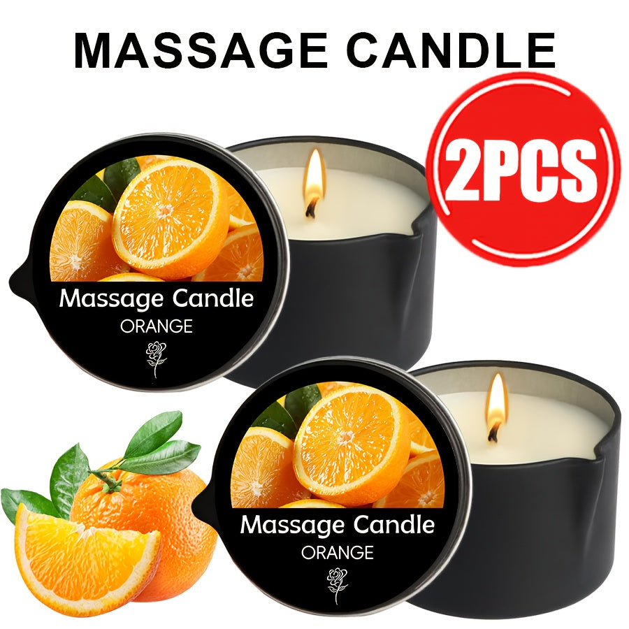 Scented Massage Candle 2-in-1 Soy Wax Essential Oil Body Lotion 20+ Scents 1pc 2pcs 6pcs Spa Nail Salon Pedicure Wedding Valentine Christmas Gift for Women