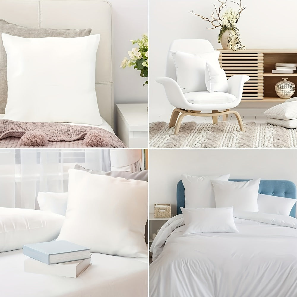 Outdoor Pillow Inserts 4/6 Pack ¨C Soft Microfiber Fill, Waterproof & Fluffy Throw Pillow Inserts for Sofa Bed Couch, 12x20 18x18 20x20 Inch