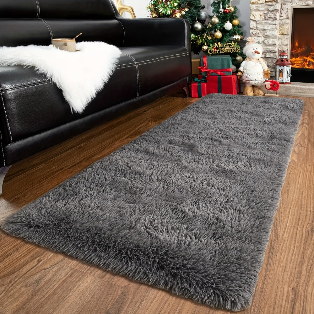 Tie-Dye Shaggy Fluffy Area Rug Non-Slip Machine Washable ¨C Soft Plush Fuzzy Carpet for Bedroom, Living Room, Hallway & Dorm ¨C 6 Colors, 4 Sizes: 2x6, 3x5, 6x9, 8x10 Ft