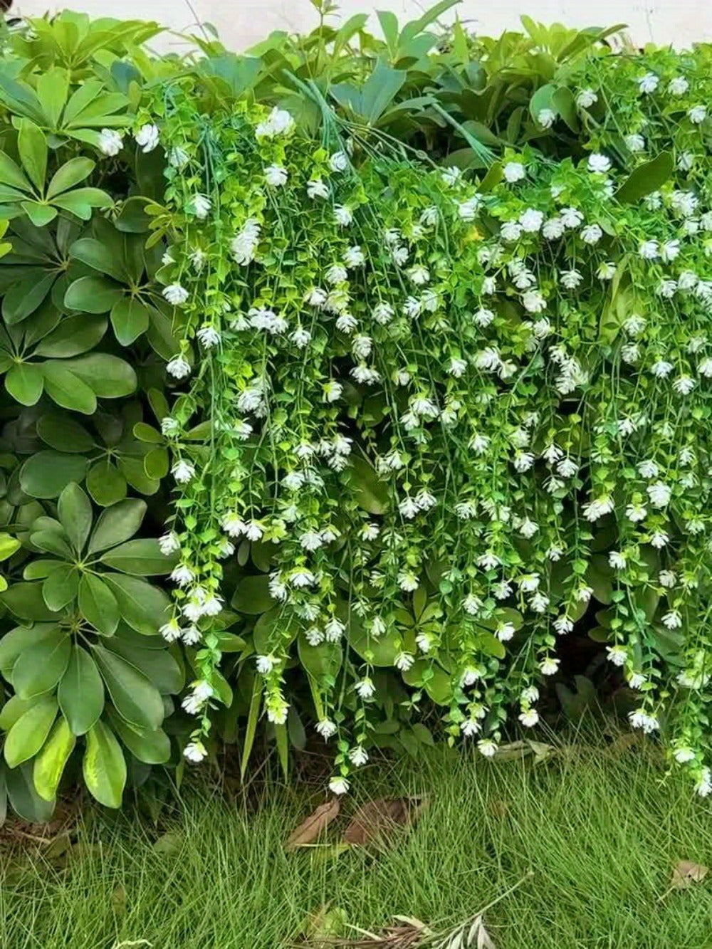 Artificial Hanging Plants UV Resistant Faux Flowers Vine Fake Ferns - 10 Bunches Indoor Outdoor Wedding Patio Balcony Home Decor