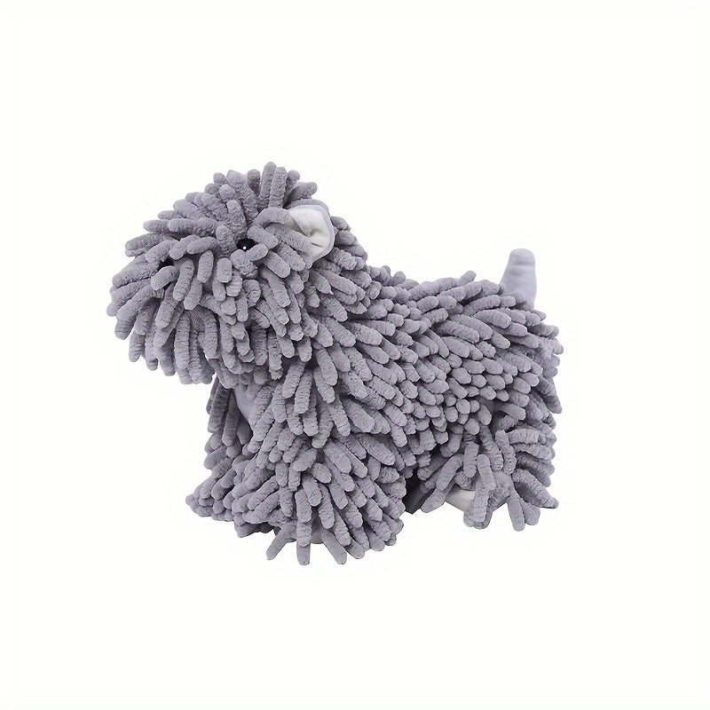 Microfiber Kitchen Towels Super Absorbent Cute Puppy Cartoon Design Dish Towels for Kitchen Bathroom Hand Towel Knit Fabric Quick Dry Blue Gray Pink Brown