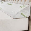 Bed Wedge Pillow Bed Gap Filler - Memory Foam Mattress Wedge Headboard Pillow for Sleeping, Backrest & Post-Surgery Support