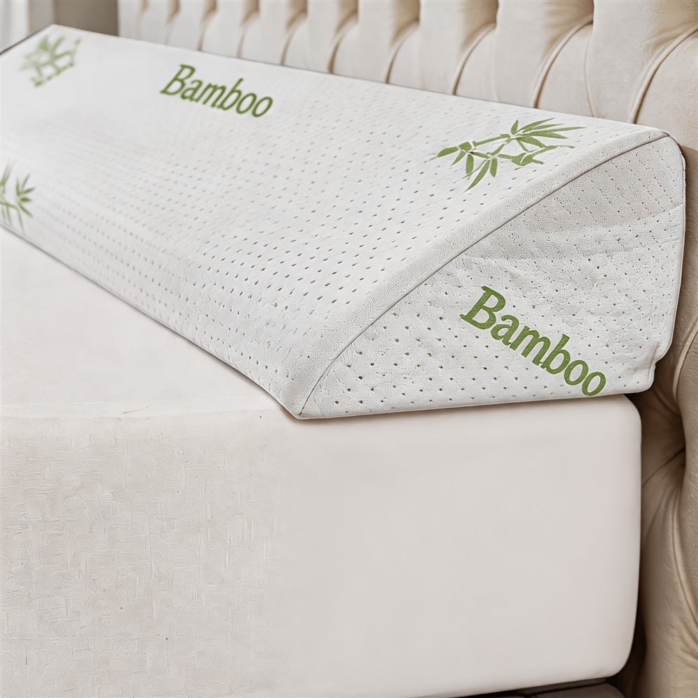 Bed Wedge Pillow Bed Gap Filler - Memory Foam Mattress Wedge Headboard Pillow for Sleeping, Backrest & Post-Surgery Support