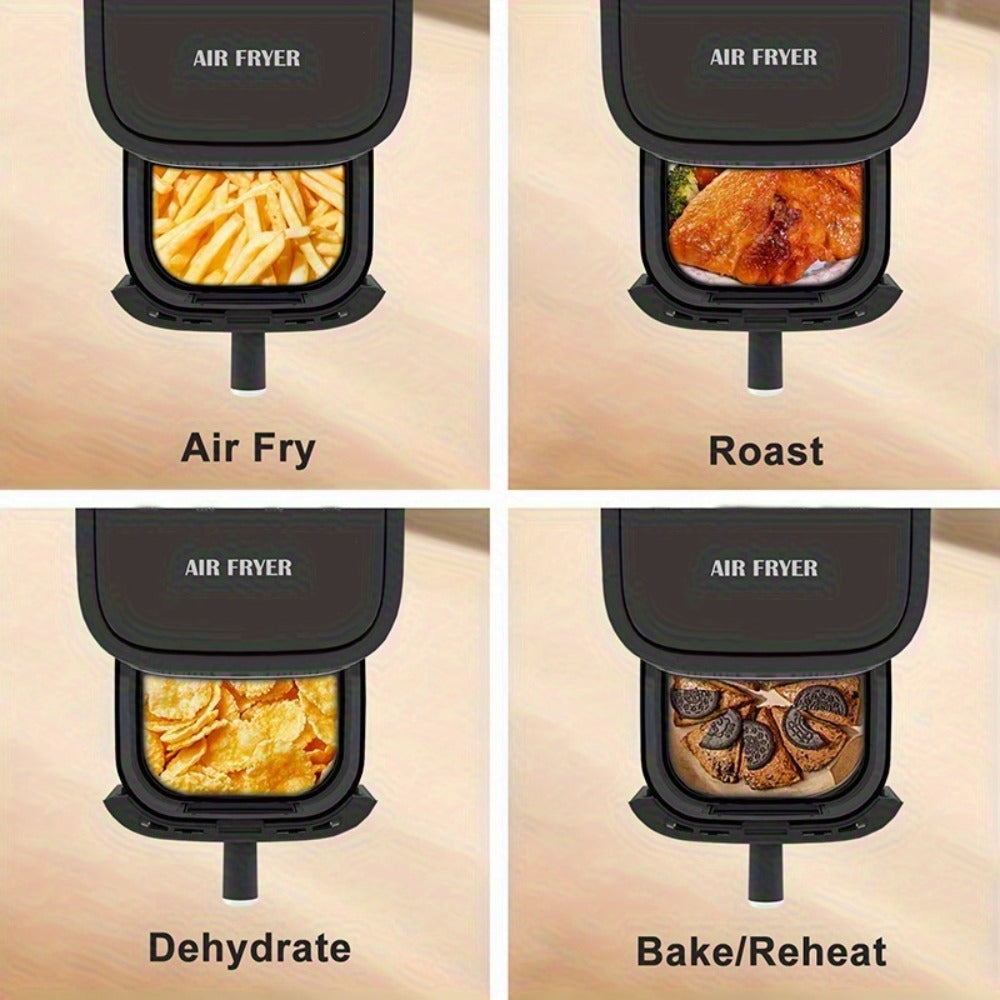 Air Fryer 5 Quart 8-in-1 Electric Hot Air Oven 1350W with LED Touchscreen & 360¡ã Hot Air Circulation ¨C Large Capacity Digital Air Fryer for Fry Roast Bake Grill Dehydrate, Black