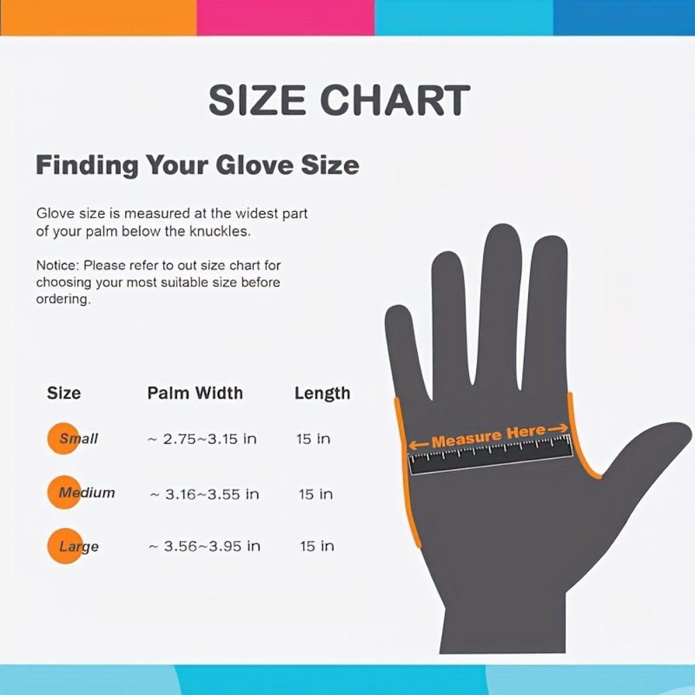 Premium Cleaning Gloves 3 Pair Waterproof Slip-Resistant Kitchen Dishwashing Laundry Gloves Heavy Duty Reusable