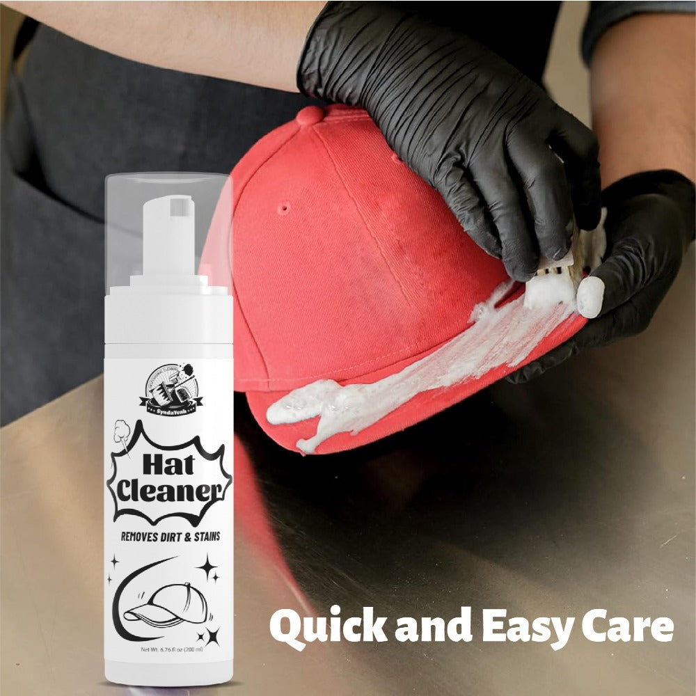 Hat Cleaner Foam Spray ¨C Professional Stain Remover for Wool, Felt & Fur Hats, Removes Dirt, Sweat & Fingerprints, 6.76 Fl Oz (200ml), All-Season Hat Care, Great Gift for Hat Lovers (1/2/3/5 Pack)