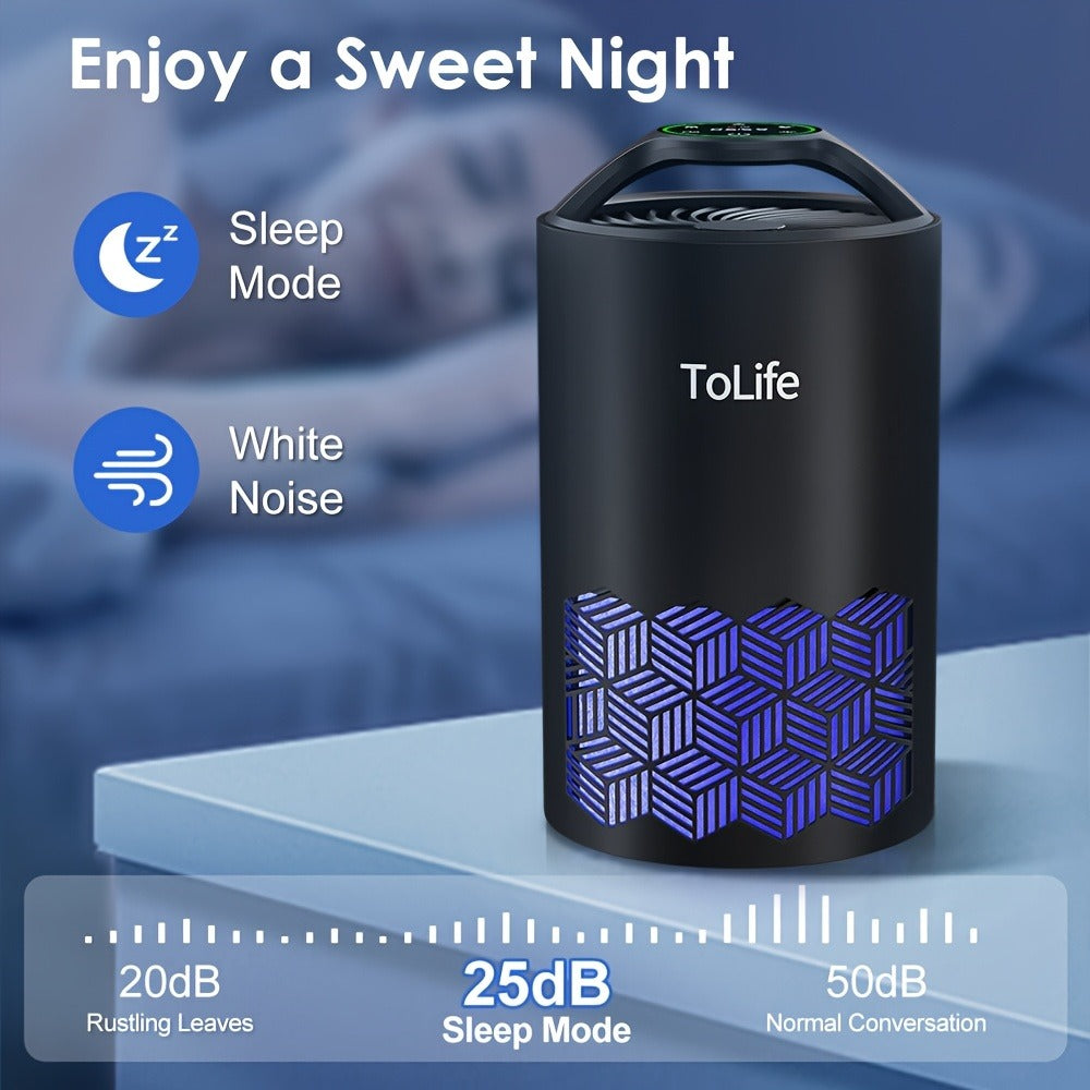H13 True HEPA Air Purifier for Bedroom Large Room with Scent Diffuser Ultra Quiet 25dB Removes Pet Hair Smoke Dust Odors