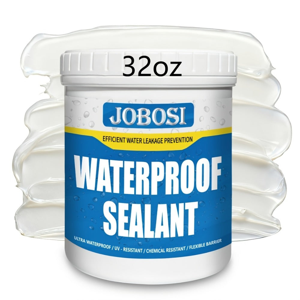 Waterproof Sealant Liquid Glue 32oz 1KG Leak Repair Agent ¨C Indoor Outdoor Waterproof Coating for Roof Basement Wall Pipe Crack Sealing, Transparent & Black, Strong Adhesive Waterproof Repair Glue