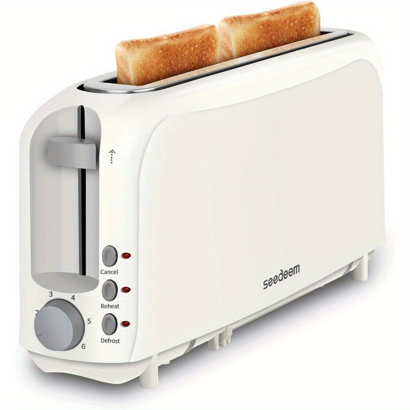 2-Slice Toaster ¨C 6 Shade Settings, Cancel, Reheat & Defrost Functions, Removable Crumb Tray, 750W Compact Design for Bread, Waffles & Bagels, Available in Red, White, Black, Yellow, Pink & Blue