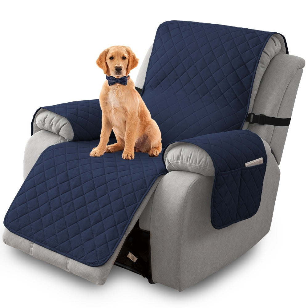 Non-Slip Recliner Chair Cover Sofa Slipcover with Elastic Straps Washable Pet Furniture Protector Indoor Outdoor 8 Colors