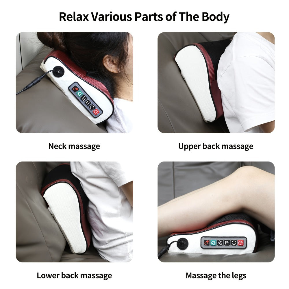 Electric Massager for Neck, Shoulder, Back & Foot ¨C Deep Tissue Kneading Point Massage, Cordless Handheld Body Massager, Relaxation Gift for Women Men Mom Dad, Multiple Modes & Intensities