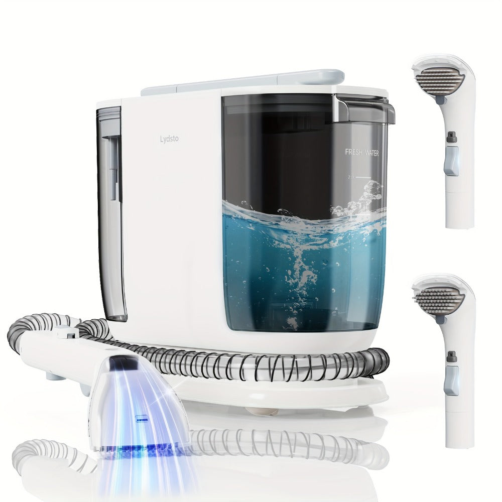 Lydsto Portable Carpet Cleaner 2-in-1 Wash & Dry | 12KPa Suction Fabric Shampooer with Self-Cleaning, 2000ml Tank, Dual Brush Heads ¨C Deep Cleans Sofa, Car Seat & Upholstery