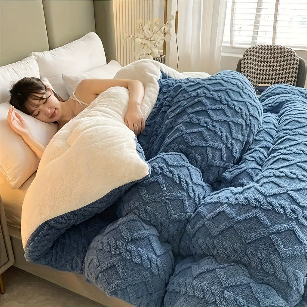Taffeta Comforter All Season ¨C Soft, Thick & Warm Quilt for Bedroom, Guest Room & Hotel | Machine Washable | Twin Full Queen King