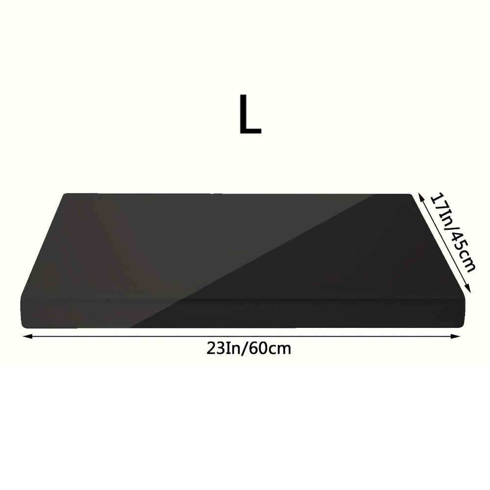 Acrylic Cutting Board Large Anti-Slip 17x23 Inch ¨C Clear & Black Countertop Protector for Kitchen & Restaurant ¨C Food Safe Non-Slip Chopping Board for Fruit, Meat & Meal Prep