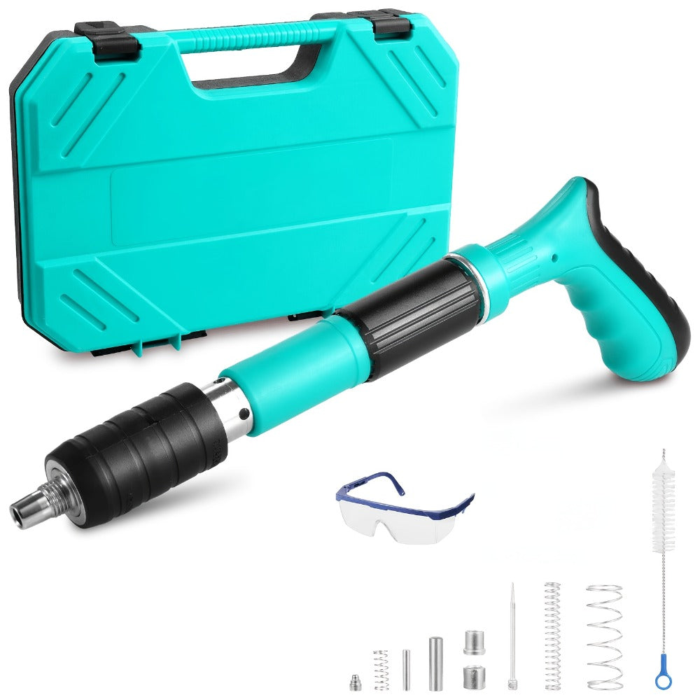 Manual Nail Gun for Concrete & Brick - 5-Speed Adjustable Mini Nailer Compact Lightweight Portable Nail Gun for DIY Home Decoration Construction Carpentry Tool