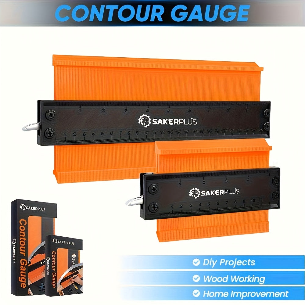 Contour Gauge Profile Tool with Lock ¨C 6 Inch & 11 Inch Shape Duplicator for Flooring, Tile, Woodworking, Carpet Cutting & Irregular Shape Tracing