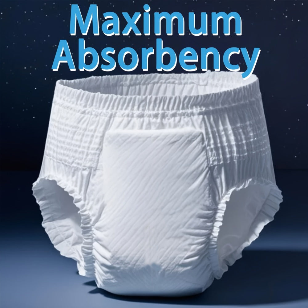 Adult Diapers Incontinence Underwear M-XXL Disposable Pull-On Briefs 8-Hour Leak Protection Unisex Absorbent Pants for Elderly Bedwetting 19 or 30 Pack
