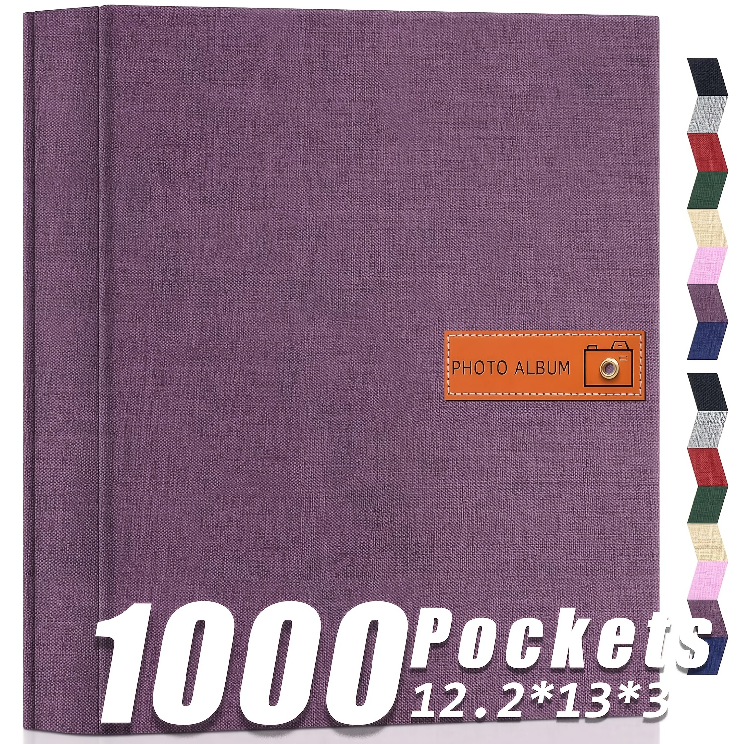 Photo Album 4x6 200 & 1000 Pockets with Label ¨C Linen Hardcover Memory Book for Wedding, Baby, Travel, Anniversary, Birthday & Graduation Gifts