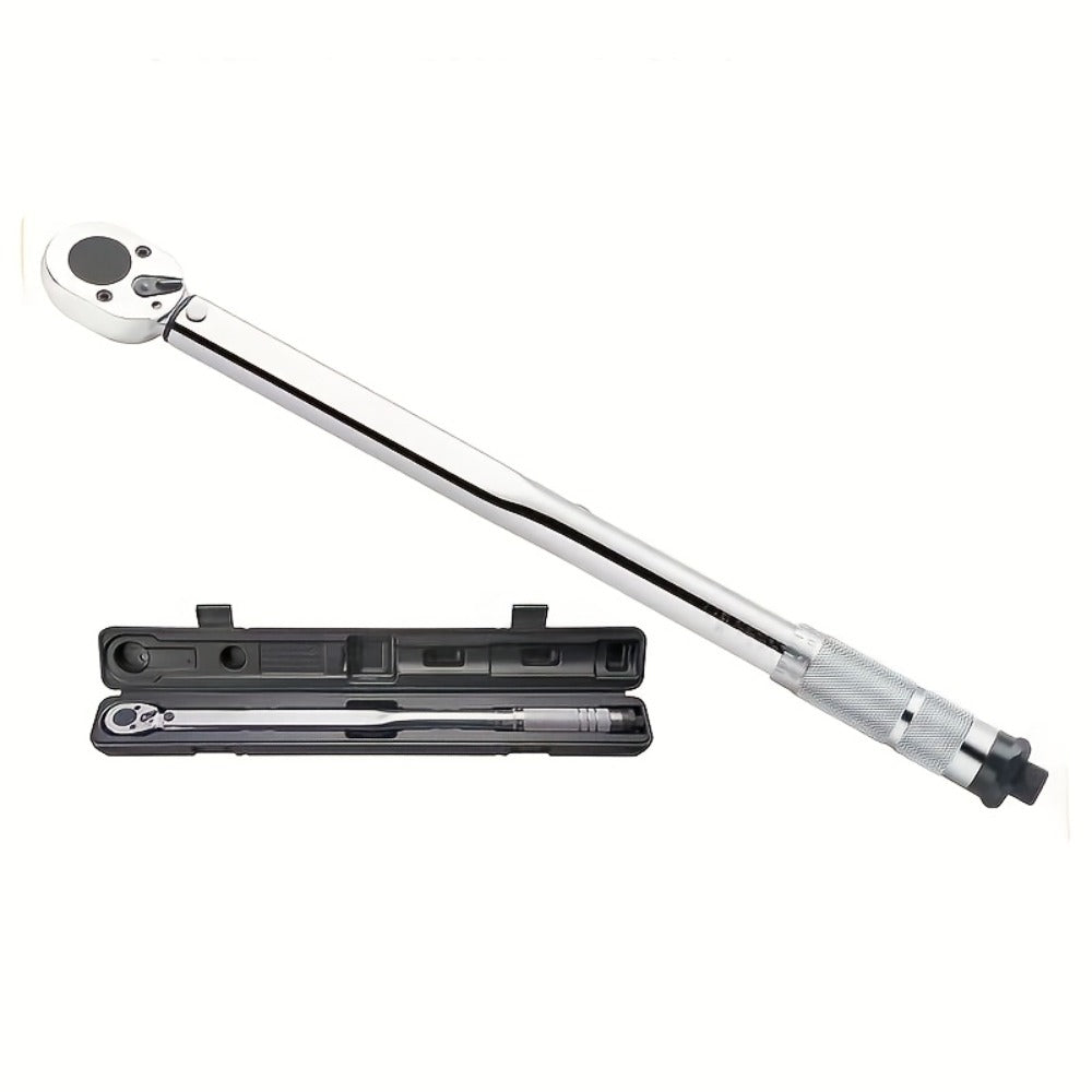 Torque Wrench Adjustable Drive 3/8¡± & 1/2¡± - Preset Click Torque Wrench for Automotive, Bike & Bicycle Maintenance, Ratchet Wrench with Dual Scale, Accurate & Durable, Gift for Husband & Car Enthusiasts