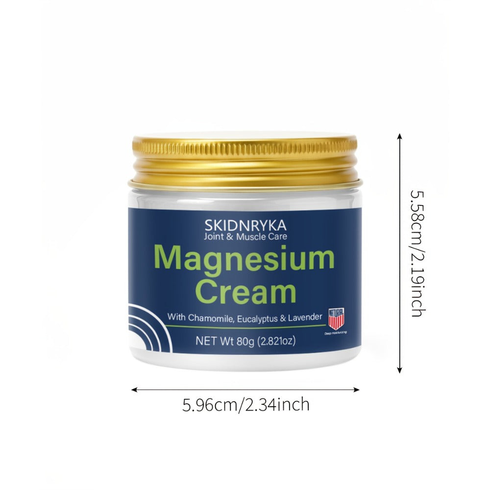 Magnesium Cream for Body Massage 2pcs - Lavender Scent, Quick Absorption, Muscle Care & Long-Lasting Moisture for Arms & Legs | All Ages | Sports & Daily Skin Care