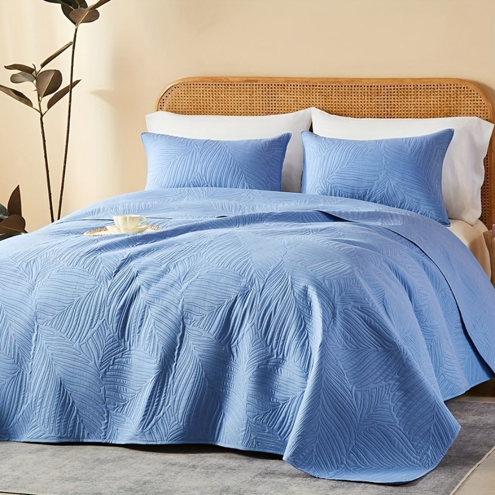 Quilt Set 2-3pcs ¨C Lightweight Microfiber Bedspread Coin Pattern Coverlet All Seasons Twin Full Queen King Cal King