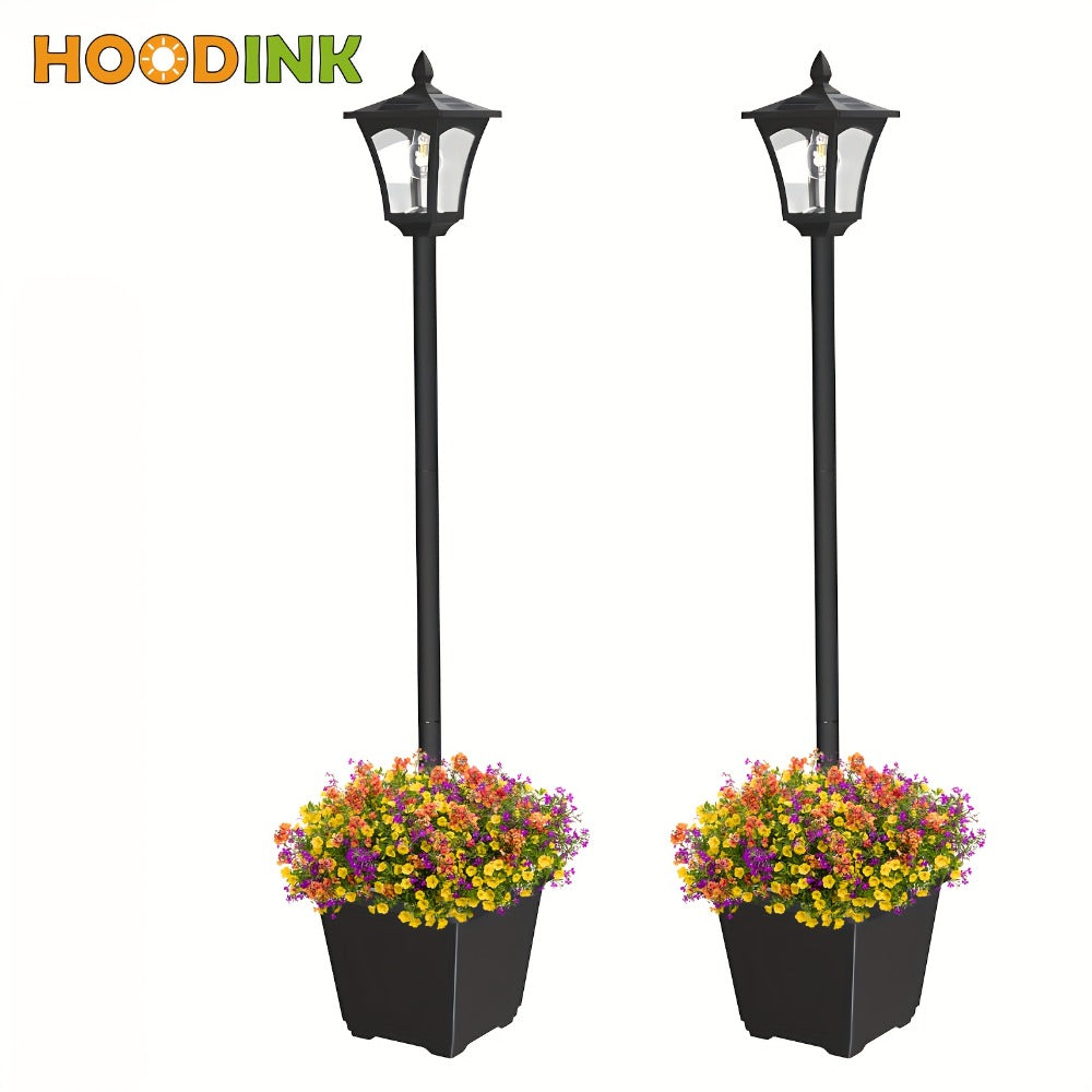 Solar Post Light Outdoor Garden Pathway Lamp IP44 Waterproof 60LM Warm White LED ¨C Solar Powered Landscape Stake Light for Yard Driveway Patio Walkway Christmas Holiday Decoration