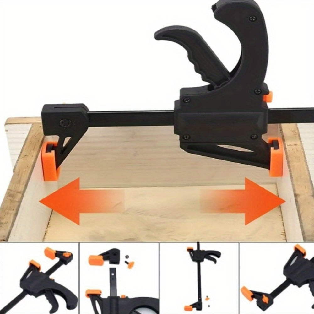 F Clamp Woodworking Quick Clamp Set Ratcheting Bar Clamp with Trigger Handle for Wood Glue DIY Projects