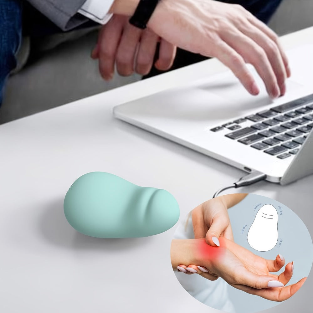 Electric Hand Massager with Vibrating Ball, Multi-Functional Squeeze Therapy Device for Finger Massage, Hand Exercises, Stress Relief & Rehabilitation ¨C Ultra-Soft Personal Massager