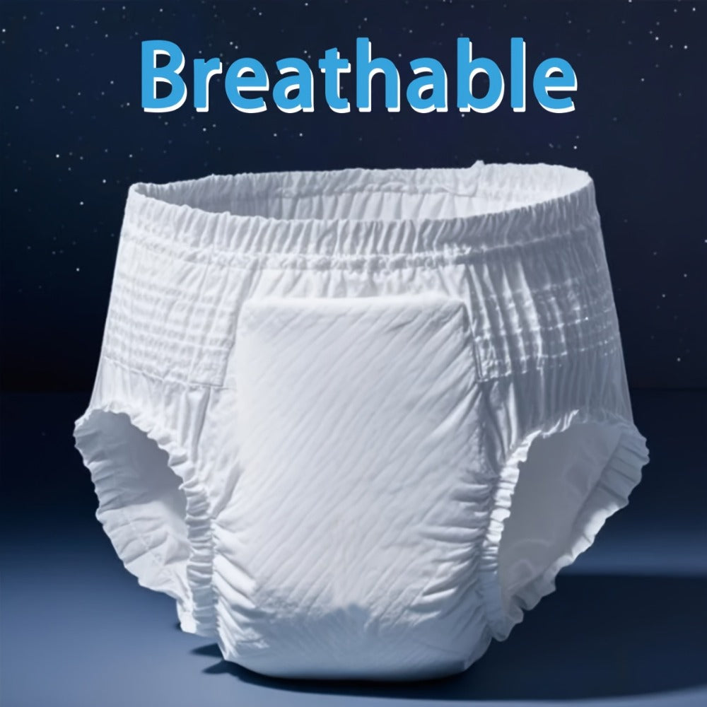Adult Diapers Incontinence Underwear M-XXL Disposable Pull-On Briefs 8-Hour Leak Protection Unisex Absorbent Pants for Elderly Bedwetting 19 or 30 Pack