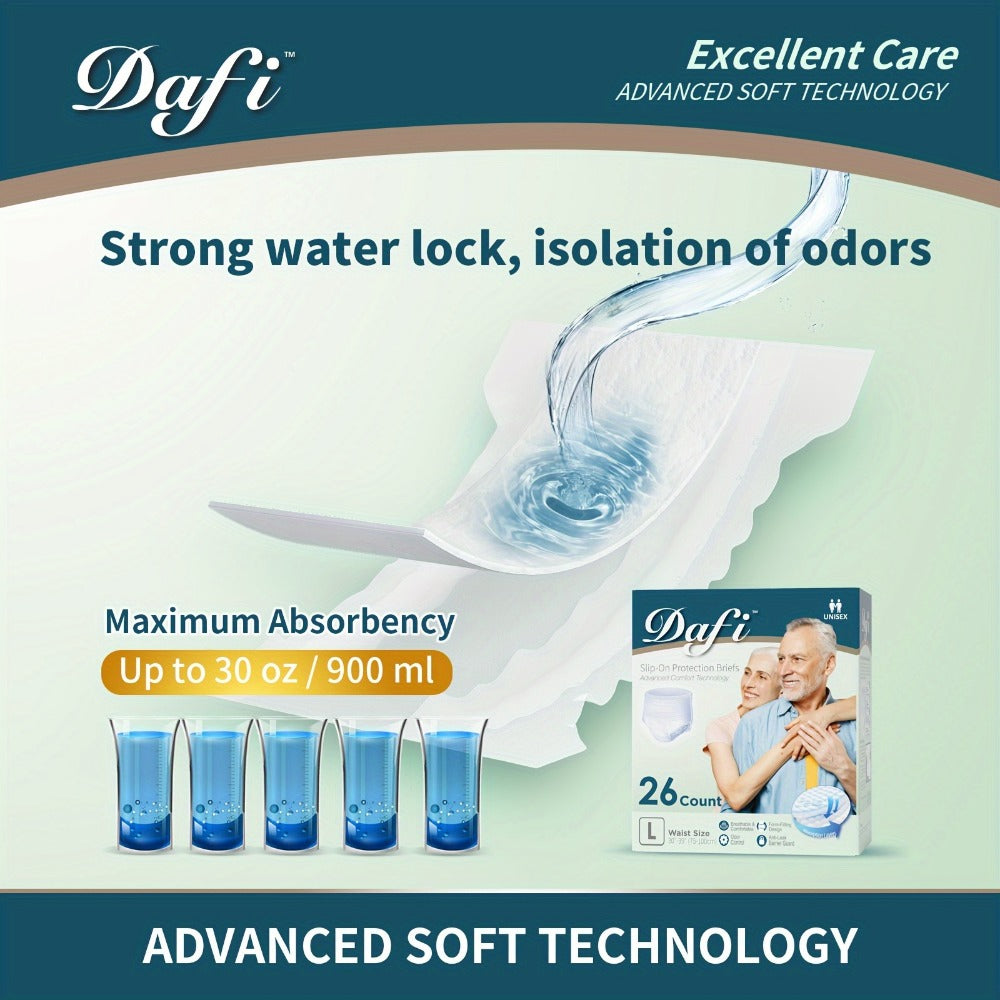 Adult Incontinence Underwear for Women Men Disposable Pull Up Briefs Overnight Bladder Control Maximum Absorbency M L XL 2XL 24 26 28 Count