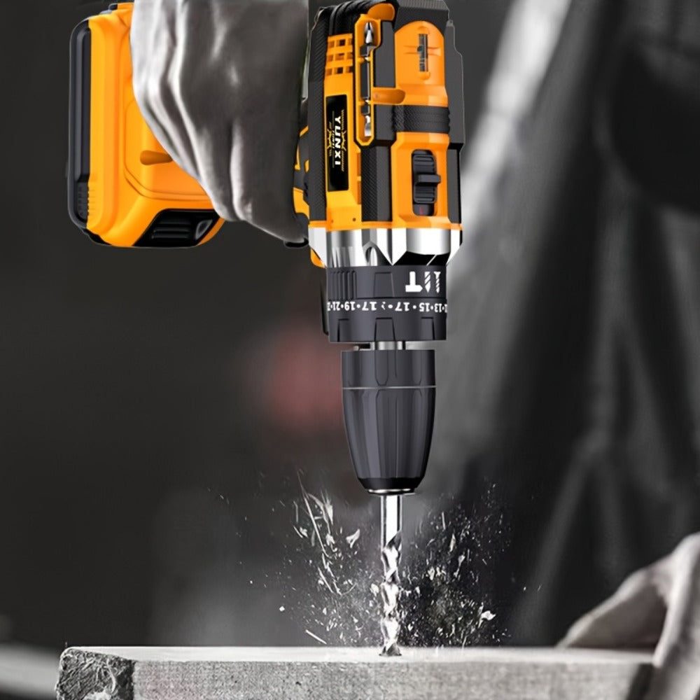 Cordless Impact Drill Set 21V - Wireless Power Drill with Battery & Quick Charger, Multifunctional Tool Kit for Home Repair, DIY Projects & Family Use, Multiple Configurations Available (Gift for Men)