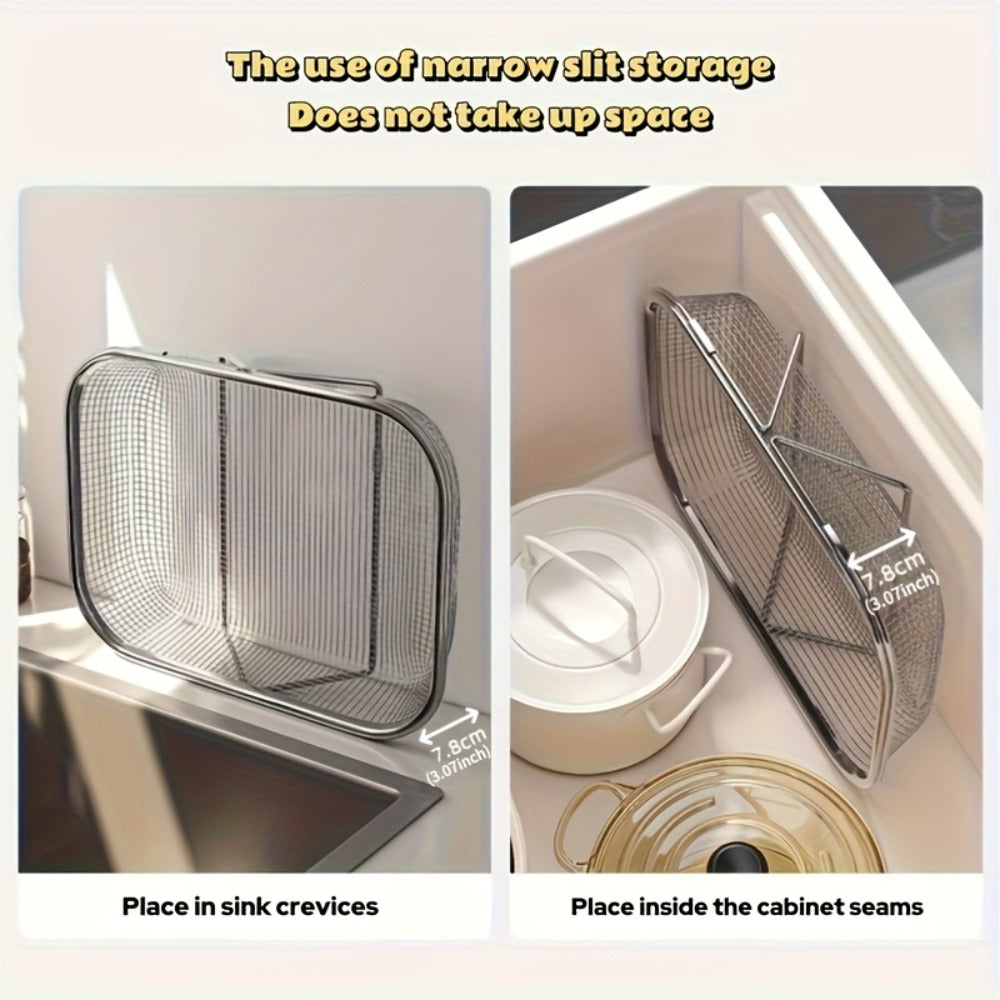 Expandable Stainless Steel Colander & Drain Basket ¨C Adjustable Strainer for Vegetables, Fruits & Kitchen Sink Use