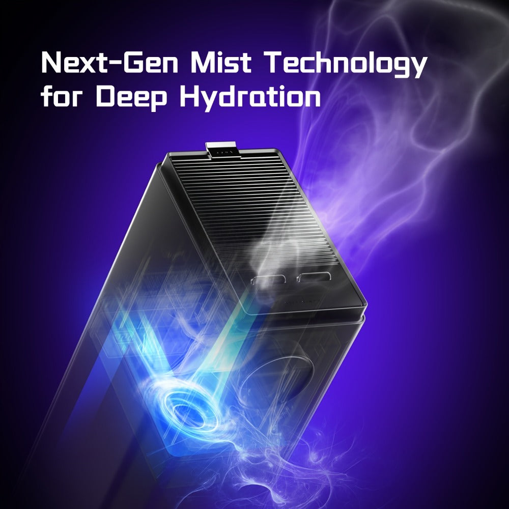 Cool Mist Humidifier 13L Large Capacity - Soundwave Technology, Smart Humidity Control, Top-Fill Design, Sleep Mode, Covers 1000 Sq Ft, for Home Large Room Bedroom Office Plants, 3.5 Gallon