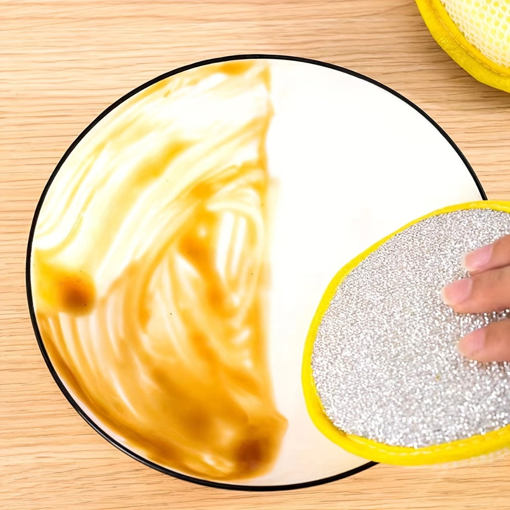 Kitchen Cleaning Sponges 24 Pack Double-Sided Anti-Scratch Reusable Washable Multi-Purpose Scrub Sponge for Dishes Pots Pans Home Restaurant Cafe Non-Scratch Bulk Value Set