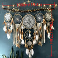 Dream Catcher Wall Decor 5 Pack Large Handmade Boho Dream Catchers Moon Sun Wall Hanging Decoration Bohemian Bedroom Decor Aesthetic Room Decor Bed Decoration Boho Wall Art Camel