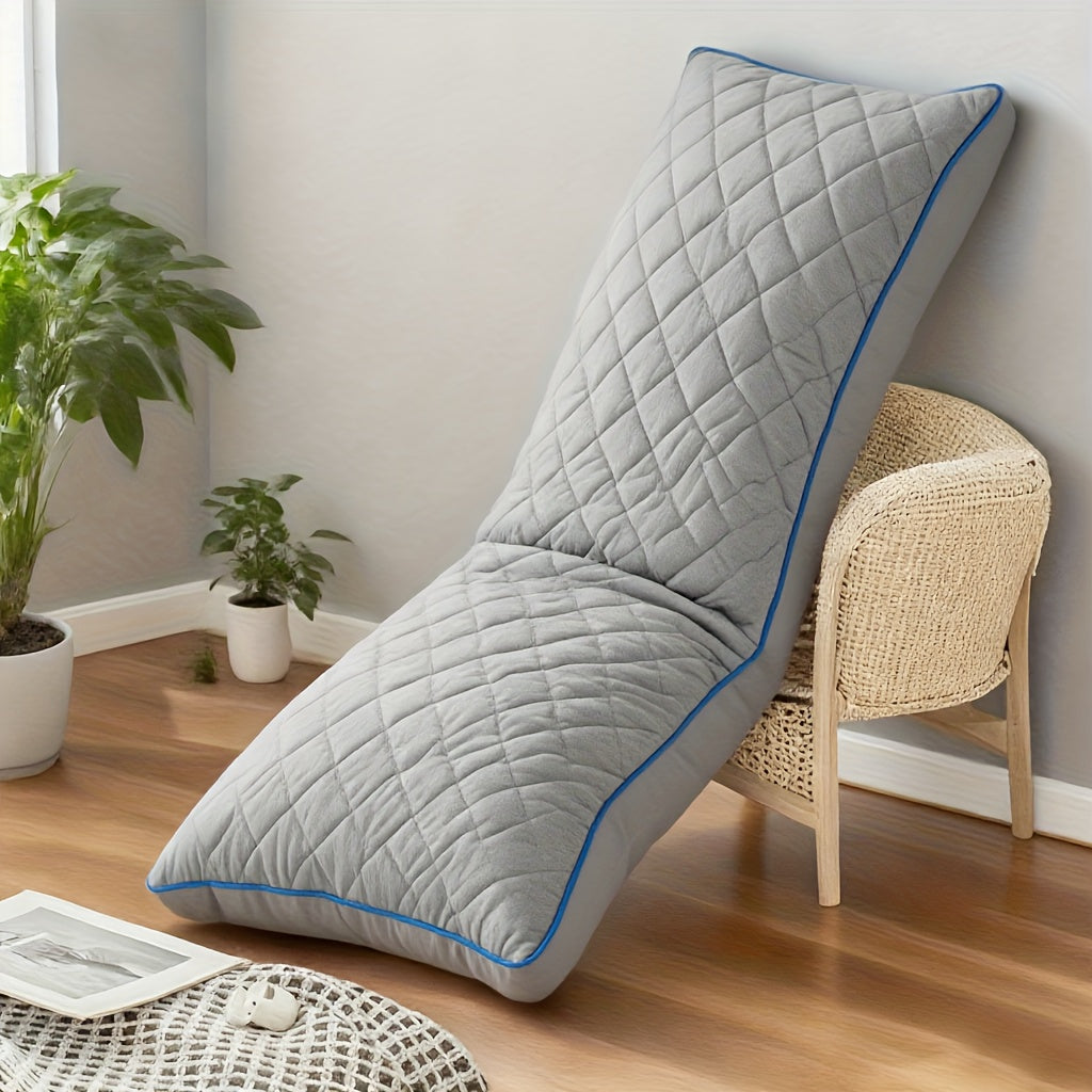 Memory Foam Body Pillow for Side Sleepers 51 Inch, Cooling Long Pillow with Breathable Polyester Cover, Firm Support Full Body Pillow for Adults Pregnancy, Machine Washable, Grey Blue Pink
