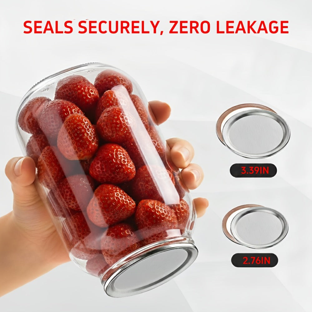 Electric Jar Vacuum Sealer 3-in-1 with 14 Sealing Lids ¨C One-Button Leak-Proof Vacuum Sealing Machine for Food Storage, Fits Regular & Wide Mouth Jars, Wine Plug & Bag Included