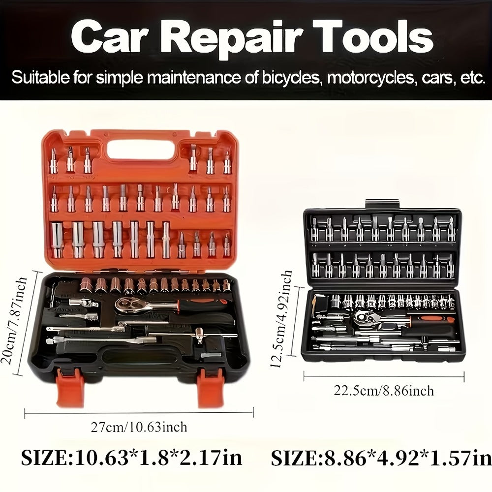 Home Tool Kit Professional, 46-Piece Essential DIY Set, 53-Piece Advanced Home & Auto Repair Kit, or 1000-Piece Complete Toolbox in Storage Case for Home, Automotive & Workshop Use
